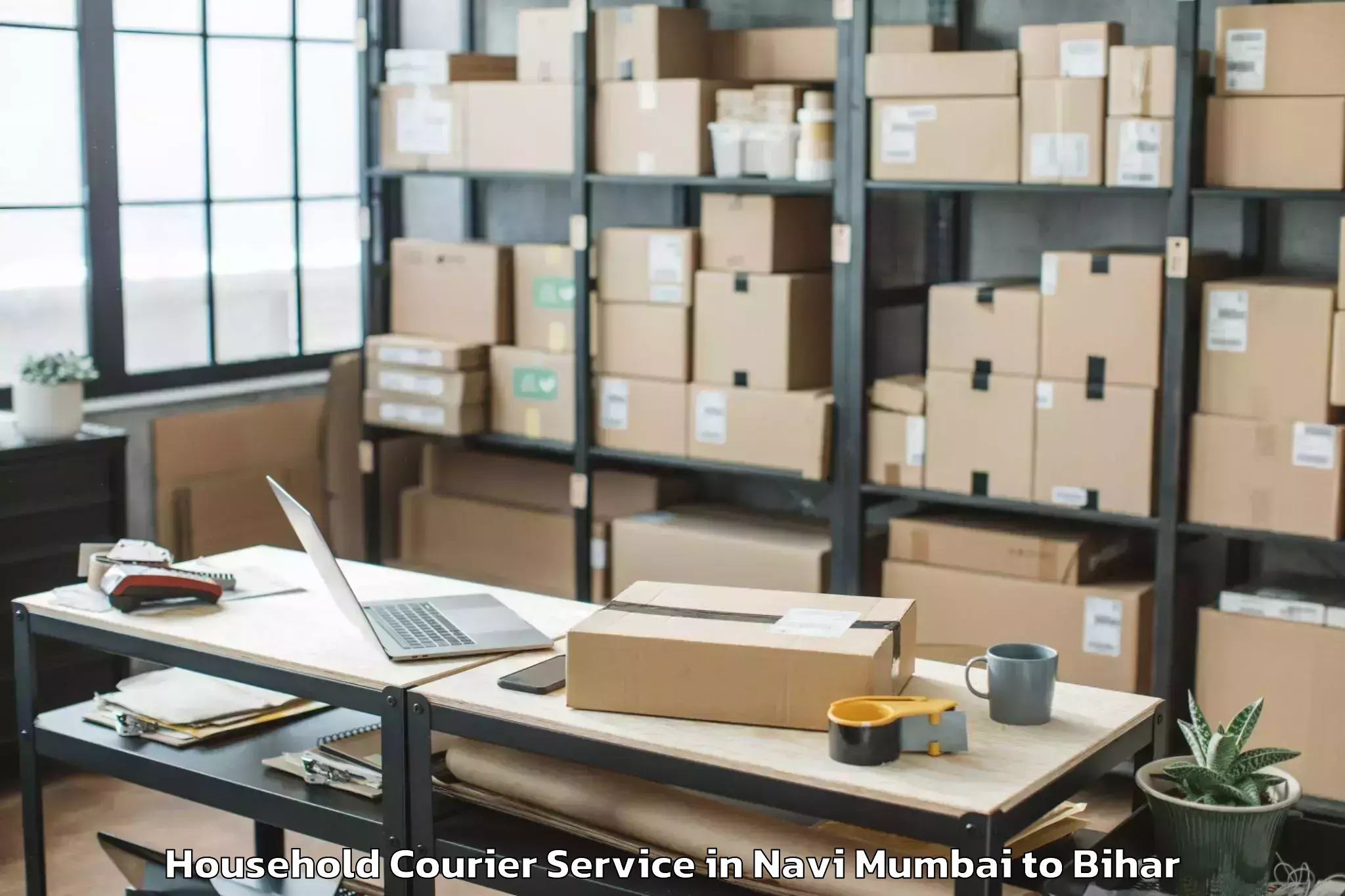 Reliable Navi Mumbai to Garkha Household Courier